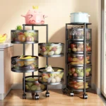 5-Layer Rotating Kitchen Rack