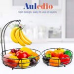 2-Tier Fruit Basket with Banana Hanger