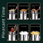 Stainless Steel Frying Pot with Strainer