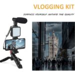 AY-49 Video Kit – Mic, LED Light, Tripod & Remote Control