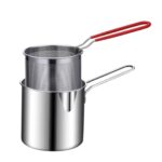 Stainless Steel Frying Pot with Strainer