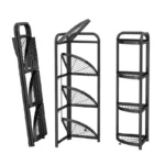 4 Layer Foldable Corner Shelf