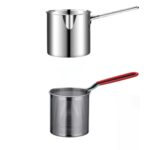 Stainless Steel Frying Pot with Strainer