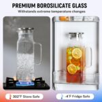 2L Glass Pitcher with Lid