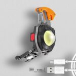 W5147 LED Keychain Light with USB Lighter