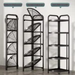 4 Layer Foldable Corner Shelf