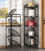 4 Layer Foldable Corner Shelf