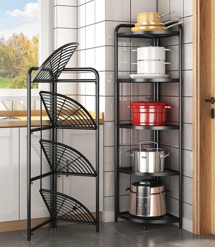 4 Layer Foldable Corner Shelf