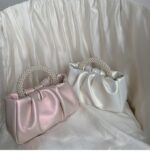 Pearl Handle Bag, Glosse Bag, Party Purse, Bridal Bag, Women Fashion Bag, Stylish Handbag, Unimarce Purse, Fancy Clutch, Mini Bag