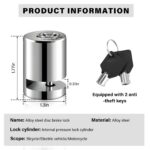 Heavy-Duty Disc Brake Lock on Motorcycle Wheel – Unimarce Bike Security Lock